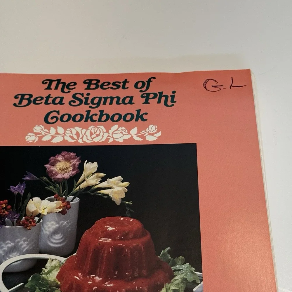 Best Of Beta Sigma Phi Cookbook 1991 Recipes Crafts Decorations Spiral Bound VTG
